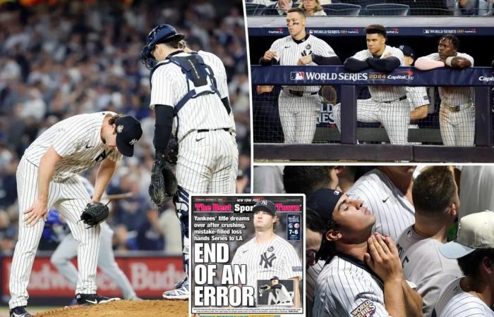 Die Saison der Yankees endet herzzerreißend, als sie Spiel 5 der World Series ersticken