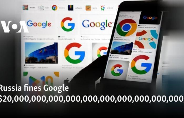 Russland verhängt gegen Google eine Geldstrafe von 20.000.000.000.000.000.000.000.000.000.000.000 US-Dollar