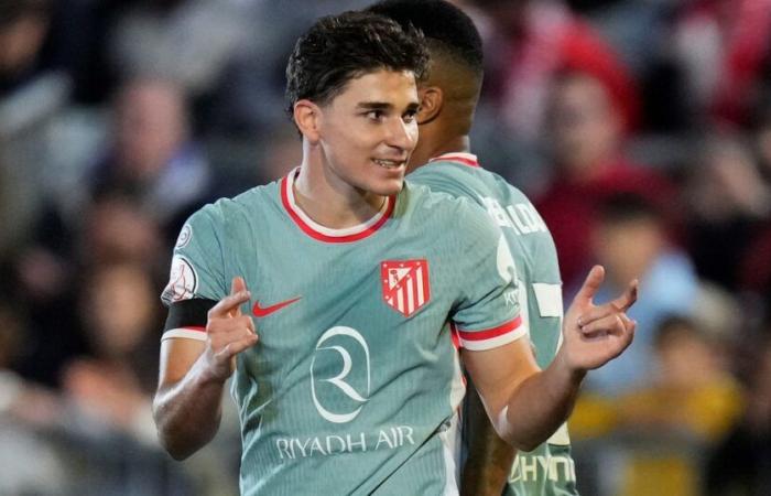 Julián Álvarez erzielte einen Doppelpack und rettete Atlético vor einem Scheitern in der Copa del Rey::Olé