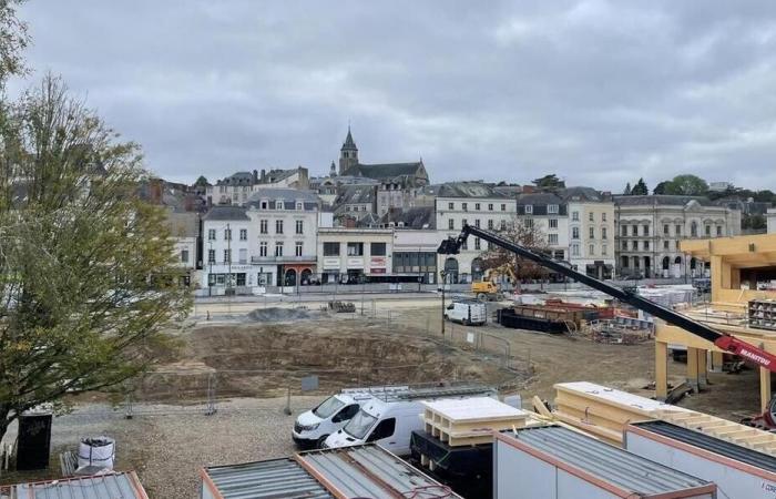 In Laval entsteht auf dem neuen Place du 11-Novembre das zukünftige ökologische Becken