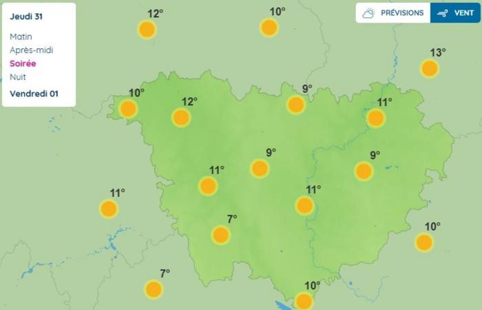 Die Wettervorhersage für diesen Donnerstag in Haute-Loire