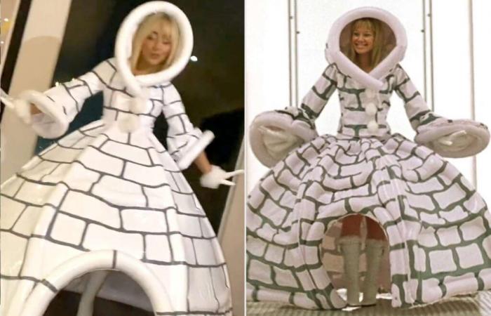 Sabrina Carpenter trägt das ikonische Iglu-Kleid aus „The Lizzie McGuire Movie“