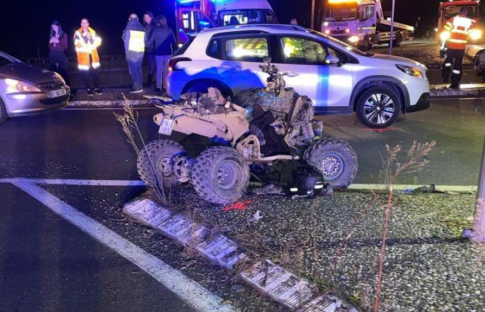 Zwei Brüder zwischen Leben und Tod nach einem spektakulären Quad-Unfall auf einer örtlichen Straße