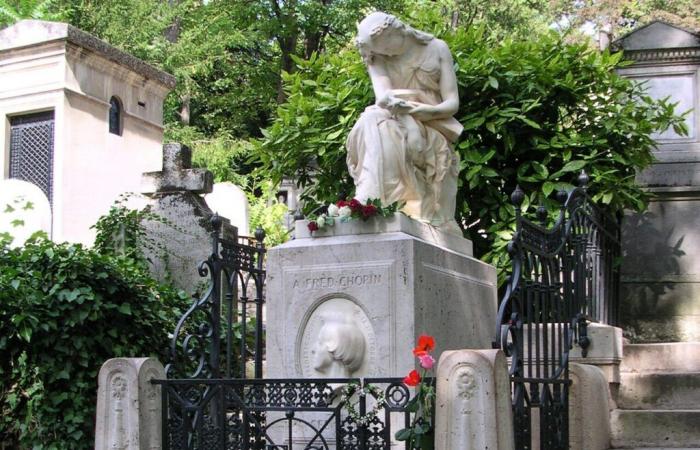 Dieser berühmte Komponist ist auf dem Friedhof Père-Lachaise in Paris begraben, aber sein Herz ist weit weg von hier