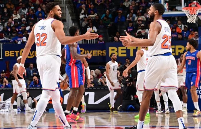 Die Knicks legten eine Offensivstrategie an den Tag, indem sie die Pistons unerbittlich vernichteten