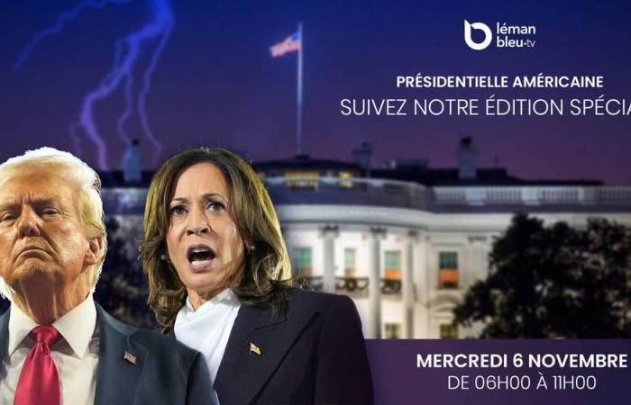 Das Trump-Harris-Duell live auf Léman Bleu