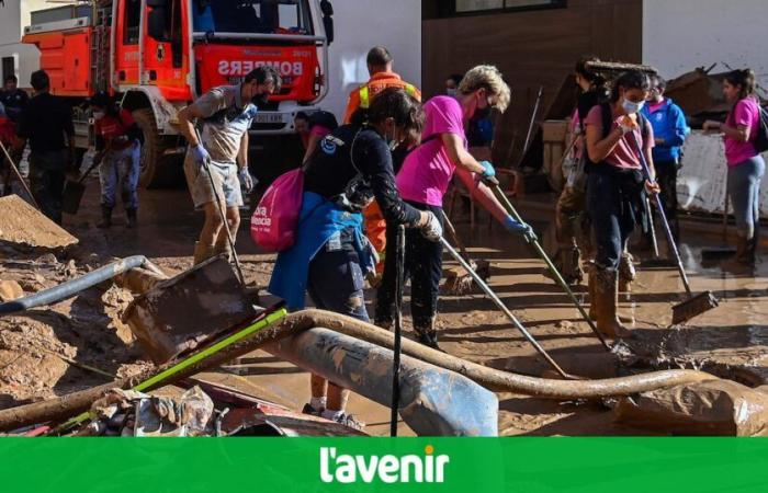 Nach den Überschwemmungen in Spanien wird Solidarität organisiert: Ein Lastwagen voller Spenden verlässt Fleurus an diesem Montag