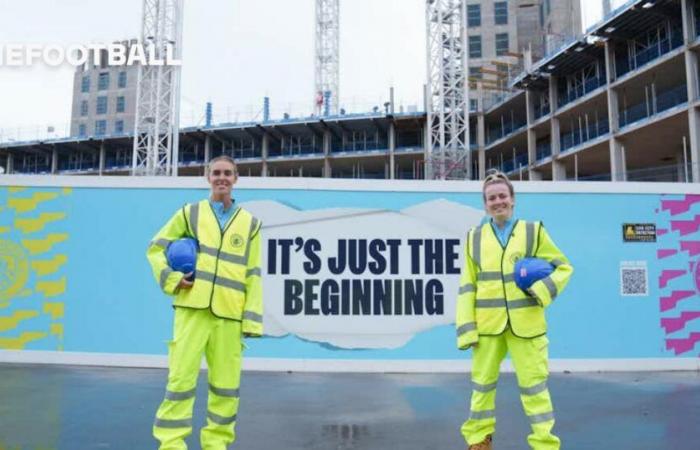 Hemp und Roord besuchen vor den WSL-Spielen das Erweiterungsgelände des Etihad-Stadions