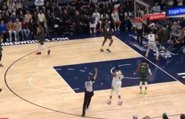 Auf Video der Beginn einer Auseinandersetzung zwischen Gobert und einem Gegner aus Denver nach einem Dunk auf seinen Kopf