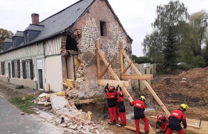 In der Nähe von Deauville droht Haus einzustürzen, zwei Menschen sind umgesiedelt