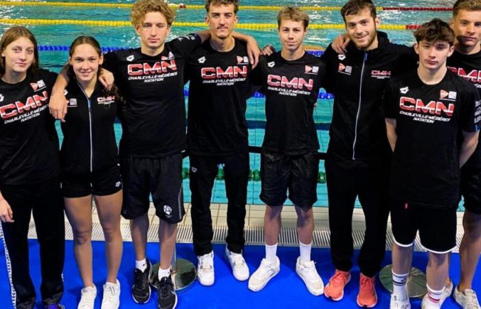 Bei den französischen Schwimmmeisterschaften holt Carolo Tom Rémy die Bronzemedaille