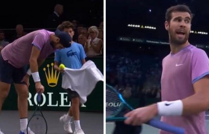 Der Star des Paris Masters gibt auf und konfrontiert seinen Rivalen, nachdem er sich beim Matchball verletzt hat | Tennis | Sport