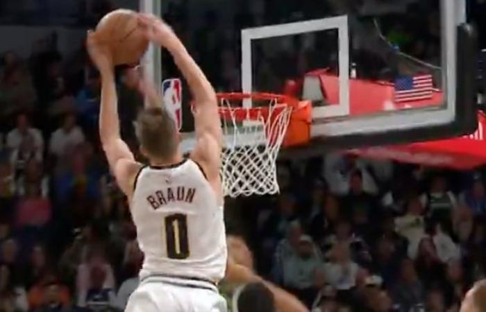 Christian Braun und Rudy Gobert streiten sich fast nach Poster Dunk