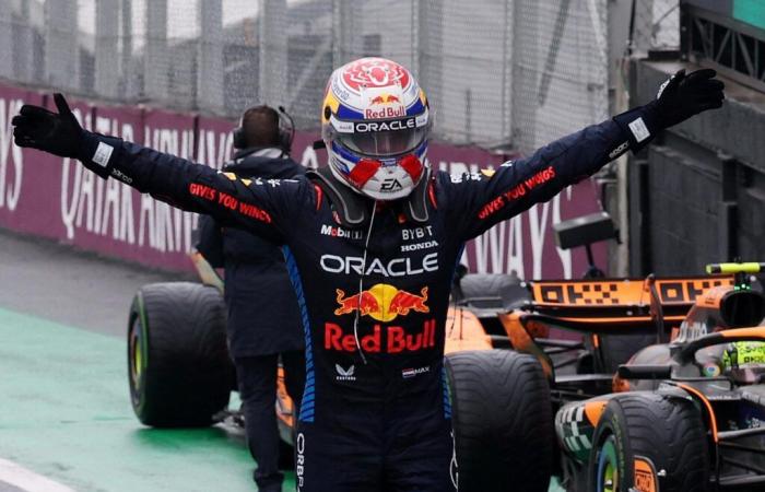 Max Verstappen gewinnt den Großen Preis von Brasilien nach einem chaotischen Rennen, beide Alpines auf dem Podium