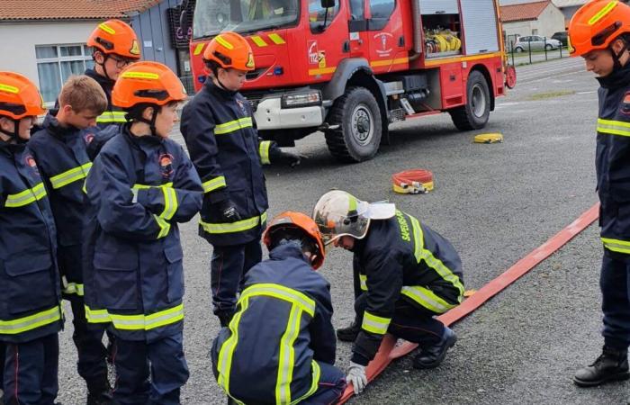 Es ist möglich, im College Feuerwehrmann zu werden. • Niort-Info