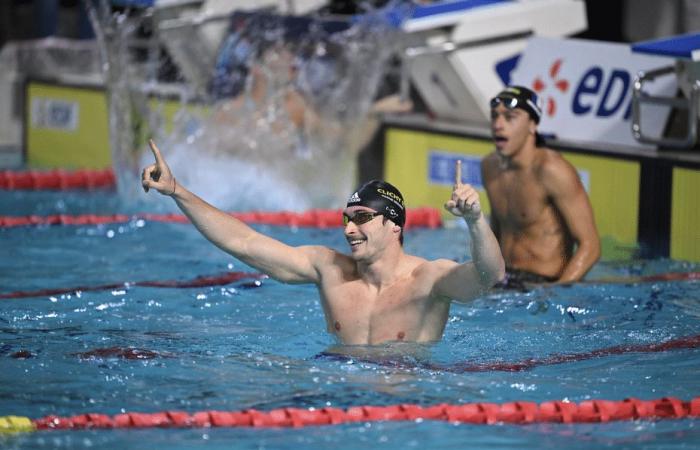 Maxime Grousset kommt „mit Stil ins Ziel“, nachdem er über 50 m Freistil seinen sechsten Titel gewonnen hat