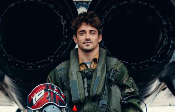 Großer Osten. Formel-1-Pilot Charles Leclerc besteigt in Saint-Dizier eine Rafale