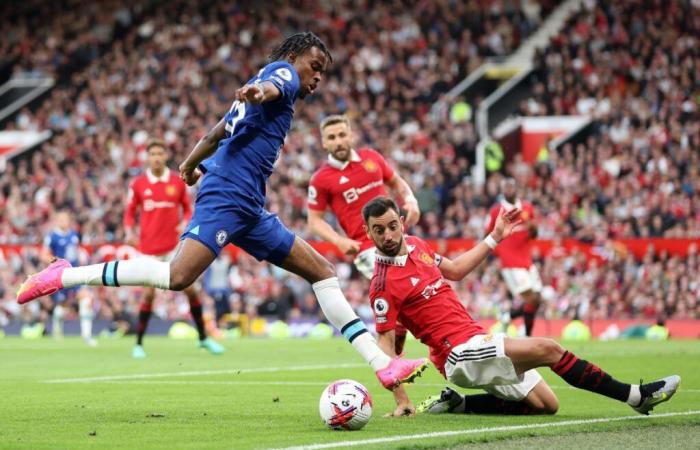 Live-Übertragung des Spiels zwischen Manchester United und Chelsea in der englischen Premier League