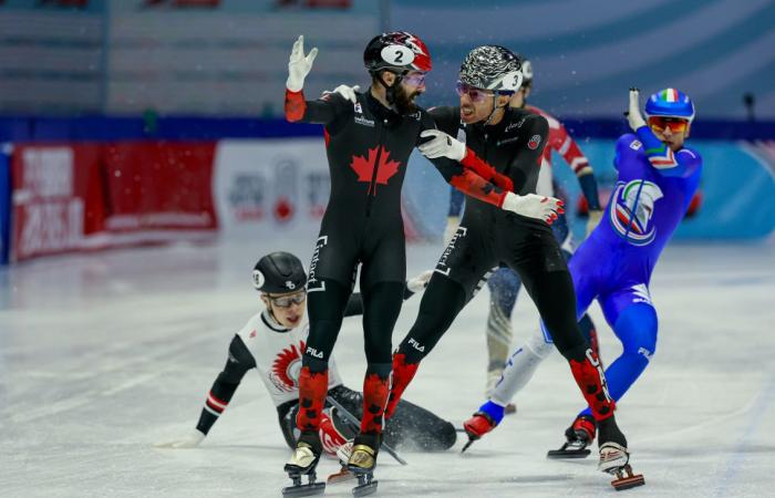 Shorttrack-Eisschnelllauf: Kanada gewinnt am ersten Tag der Weltmeisterschaft in Montreal drei Goldmedaillen – Team Canada