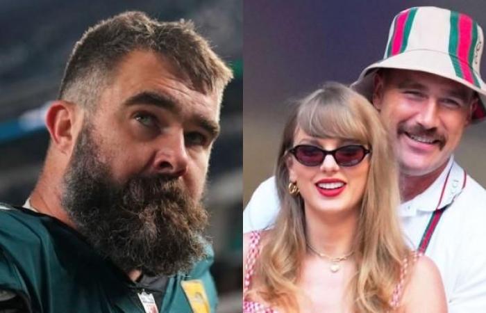 Jason Kelce reagiert auf die schlechten Bemerkungen eines Fans über Taylor Swift und Travis Kelce