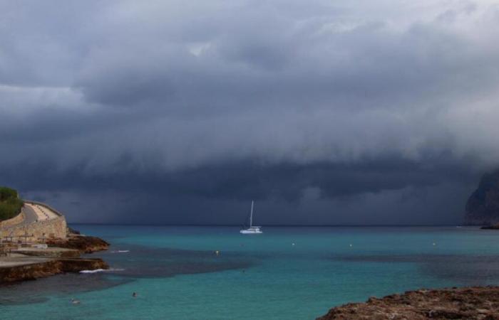 Ein neues Regengebiet nimmt Kurs auf die Insel