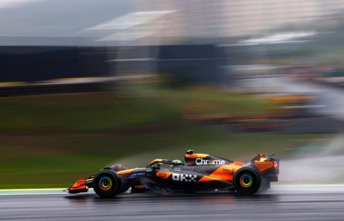 Norris auf der Pole, Verstappen am Ende der Startaufstellung in São Paulo