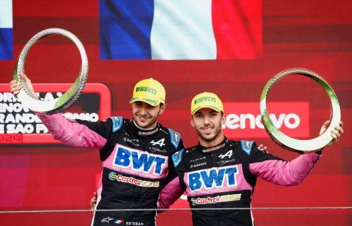 Ocon und Gasly begrüßen „unglaubliches“ Doppel-Alpin-Podium nach „harter Saison“