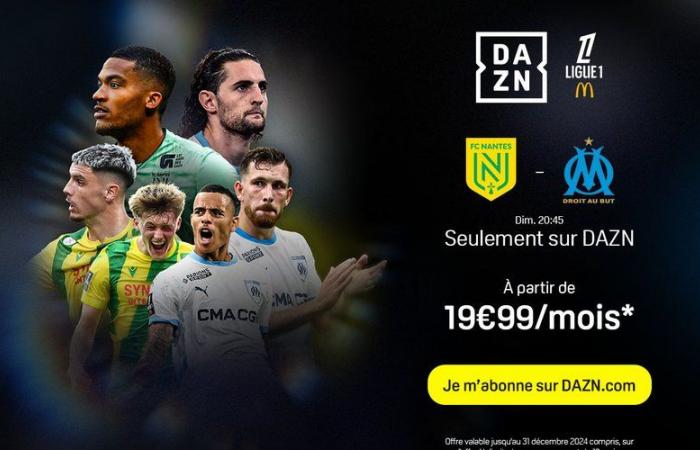 Nutzen Sie die Angebote von DAZN, um diesen Sonntag Nantes – Marseille live zu sehen