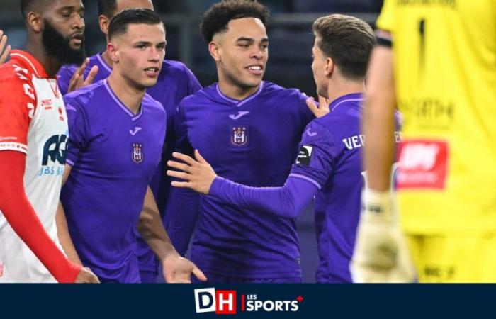 Anderlecht gewinnt, ohne sein Talent zu überfordern, gegen ein sehr schwaches Kortrijk (4:0)