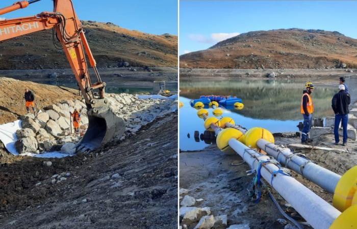 IN BILDERN – Savoie: Der Lac-Blanc-Staudamm auf einer Höhe von 2.400 m wird zerstört, nachdem Lecks entdeckt wurden