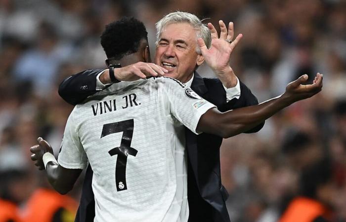 „Vinicius ist traurig, aber nicht wegen des Ballon d’Or“, sagte Carlo Ancelotti vor dem AC Mailand