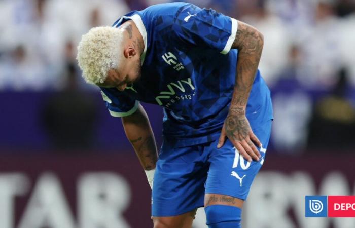 Neymar verletzte sich bereits nach einer halben Stunde Spielzeit erneut: Sie halten den genauen Moment seines Problems fest | Fußball