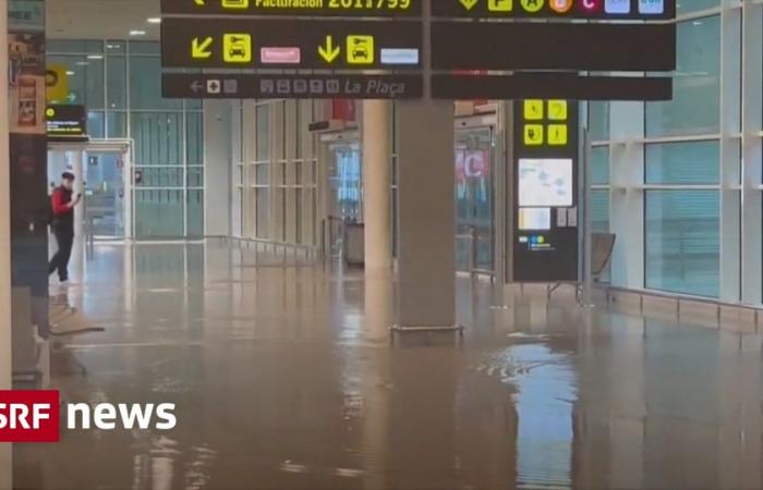 Fluten in Spanien: Unwetter beeinträchtigt auch Verkehr in Barcelona – News