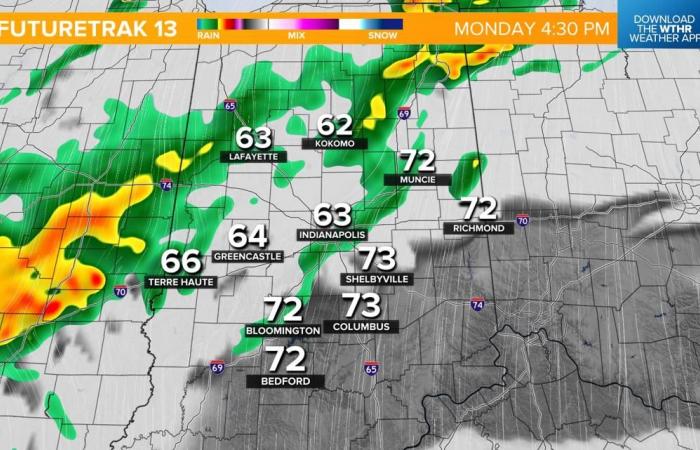 Dies ist die beste Zeit zum Wählen in Zentral-Indiana, um Regen zu vermeiden