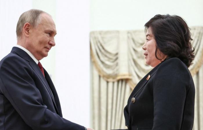 Wladimir Putin traf sich im Kreml mit dem Chef der nordkoreanischen Diplomatie