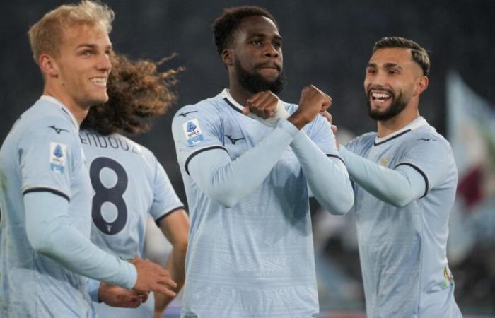 Lazio-Cagliari 2:1, Tore von Dia, Luvumbo und Zaccagni per Elfmeter