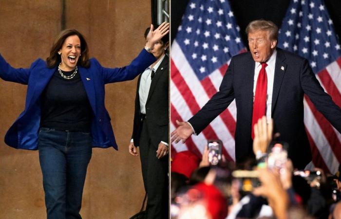 Trumps Schlussrhetorik bitter und gewalttätig • Harris schließt mit einer positiven Bemerkung