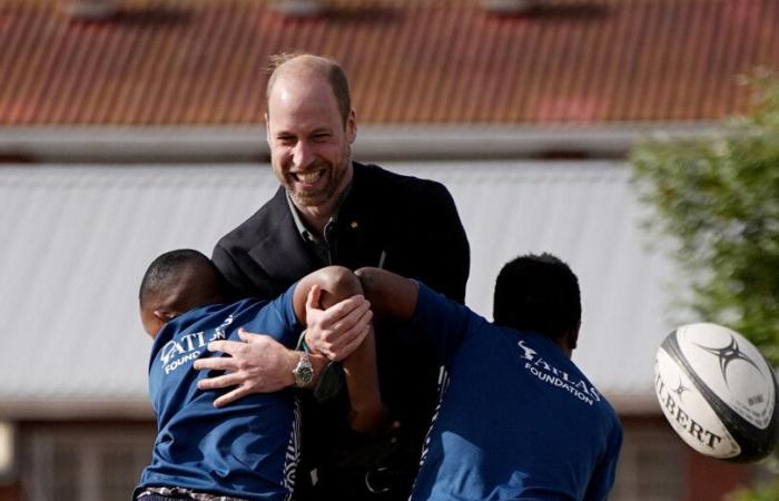 In Kapstadt kam es zu Zwischenrufen von Prinz William während eines Rugbyspiels