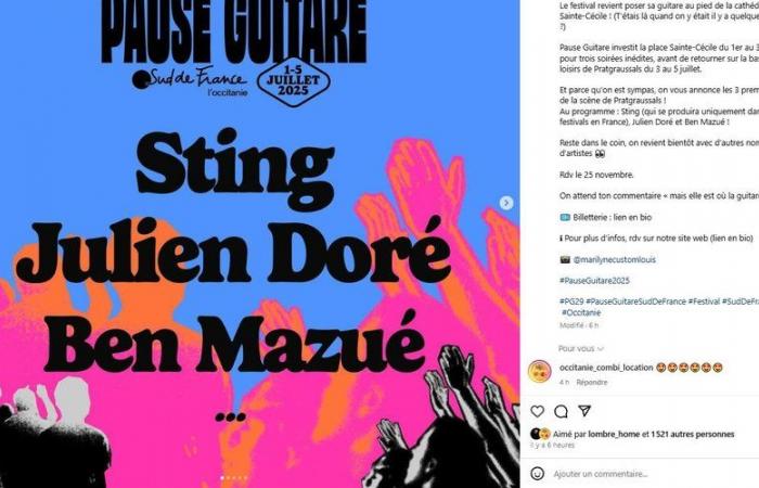 Pause Guitare Festival: Die Vornamen der Headliner der Ausgabe 2025 wurden bekannt gegeben