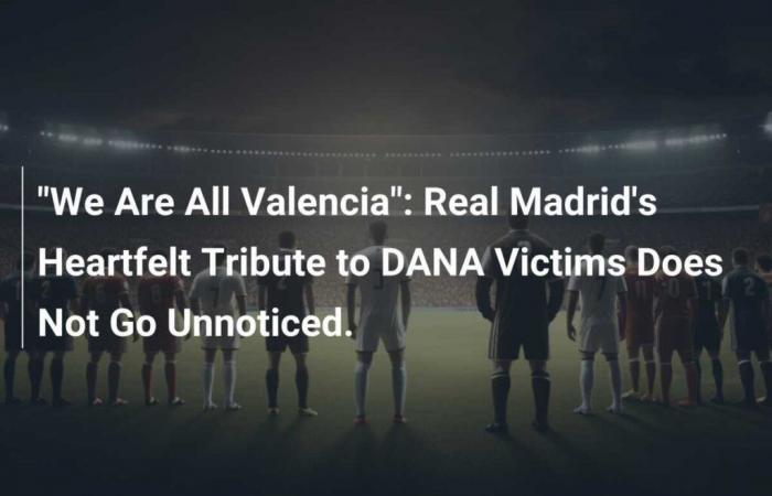 „Wir sind alle Valencia“: Real Madrids rührende Hommage an die DANA-Opfer bleibt nicht unbemerkt.