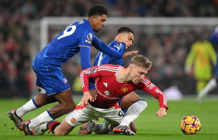 Levi Colwill drückt seine Frustration nach dem Unentschieden von Chelsea gegen Manchester United aus