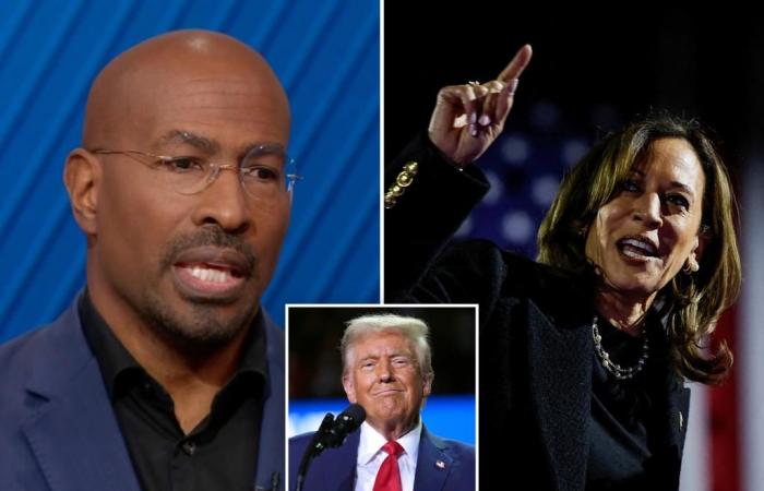 Van Jones gibt im linksgerichteten CNN zu, dass er „nervös“ wegen der Chancen von Kamala Harris ist