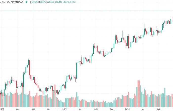 Bitcoin übersteigt 73.700 US-Dollar und bricht damit seinen bisherigen Preisrekord