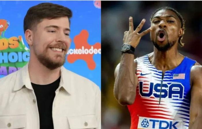 Da 100.000 US-Dollar auf dem Spiel stehen, wird Noah Lyles‘ „Schnellster Titel der Welt“ nach einem unerwarteten Anruf von Mr. Beast in Frage gestellt: „Muss bewiesen werden“