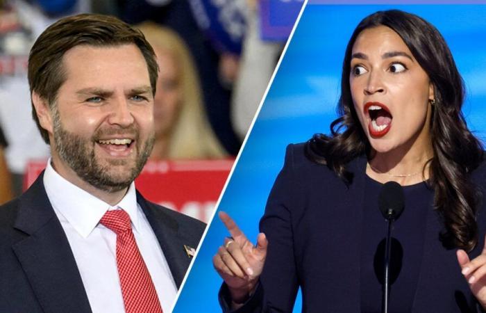 AOC mischt sich ein, nachdem JD Vance Kamala Harris als „Müll“ bezeichnet hat