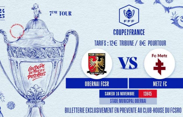 Coupe de France: Wie kann man das Spiel zwischen FCSR Obernai (R2) und FC Metz verfolgen?