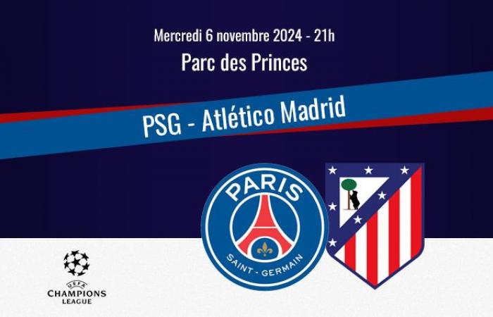 Spiel: PSG/Atlético Madrid, live