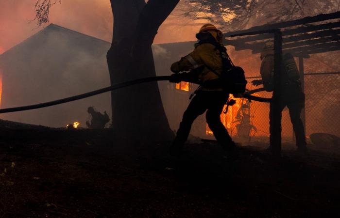 Los Angeles | Ein Feuer breitet sich schnell aus