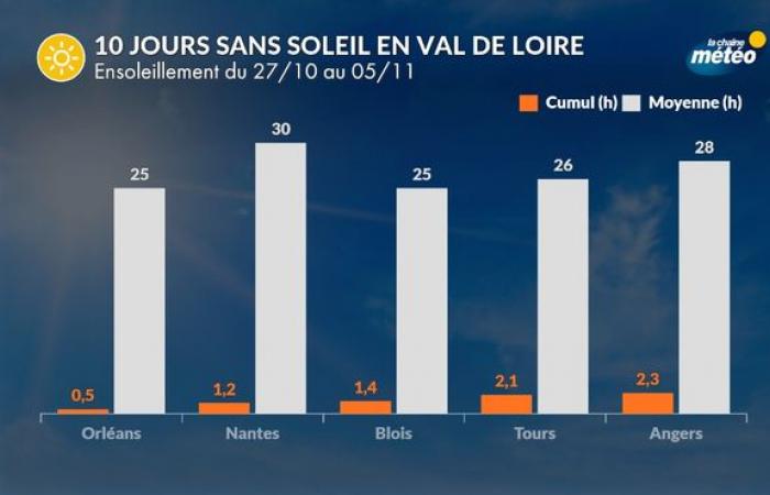 Zehn aufeinanderfolgende graue Tage im Val-de-Loire: Werden wir in den kommenden Tagen wieder die Sonne sehen?