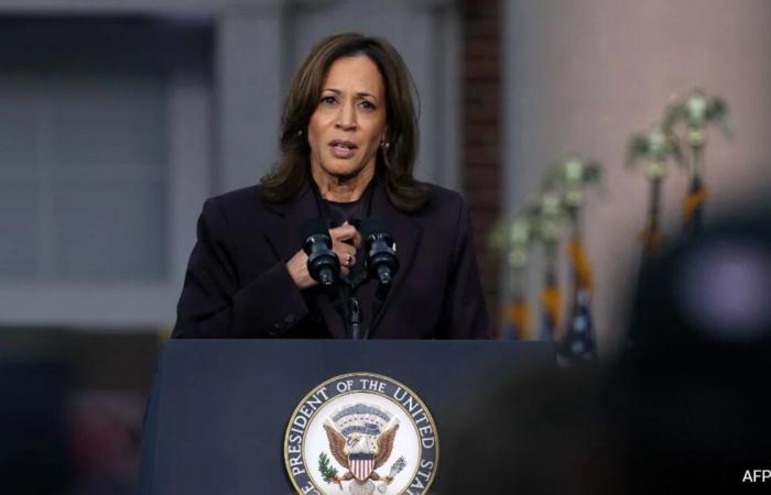 Die Botschaft von Kamala Harris, als sie Trump nachgibt